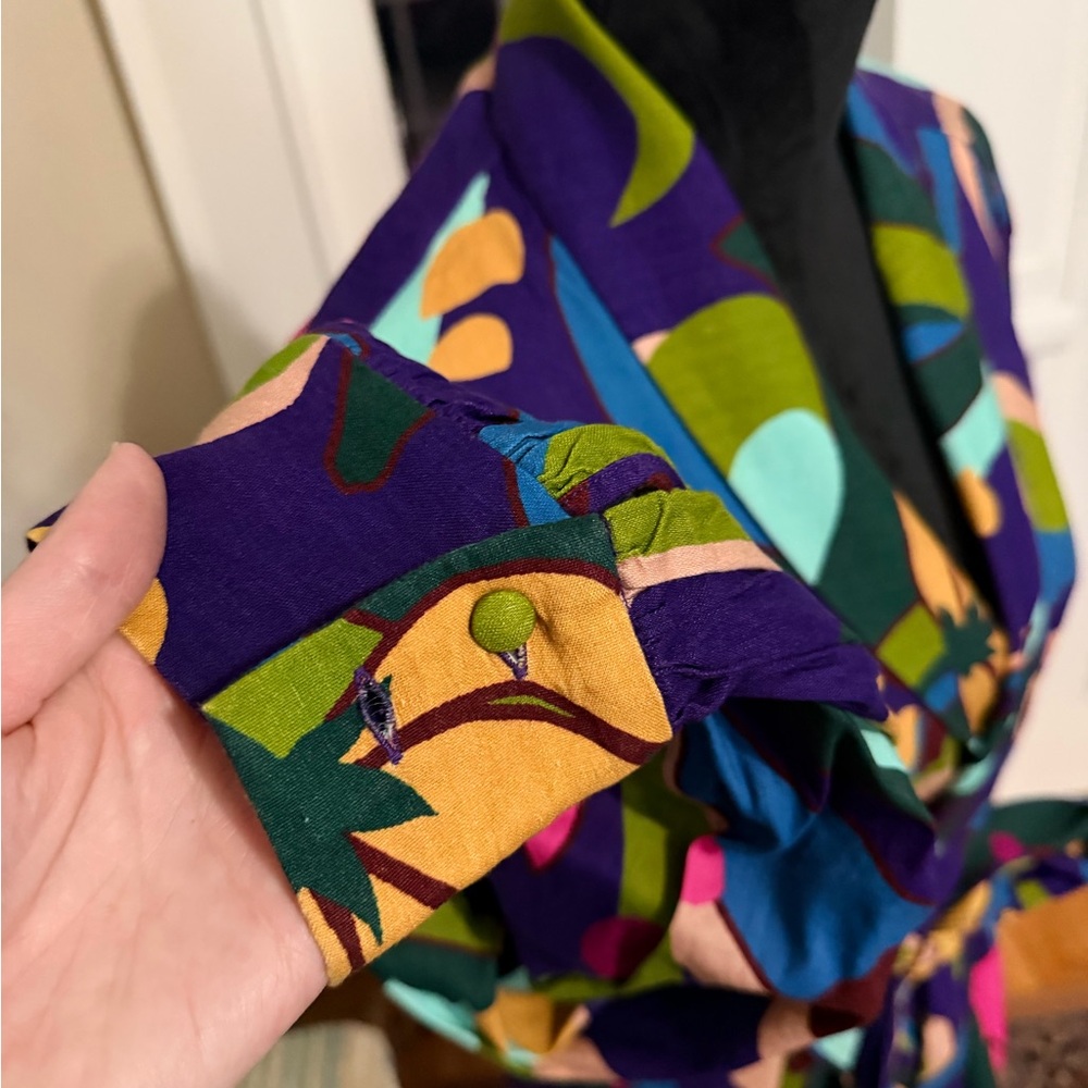 INC International Concepts Multicolor Floral duster jacket - Picture 8 of 15